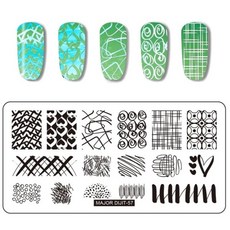 스탬핑 네일 플레이트 13종, JQ 1, 1개