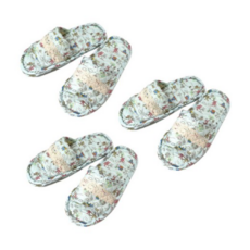 우블리스 더블쿠션 패드 퀼트면 거실화, 14오즈민트, 3개