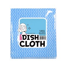 빨아쓰는행주 부직포 주방 위생 키친타올 다회용 접지형 5매 살림의고수, 5매입, 파랑, 1개, 5매입