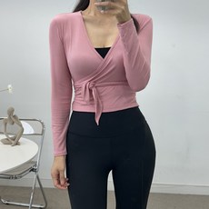 필라테스 요가 헬스 브이넥 키큰여자 빅사이즈 커버업 가디건