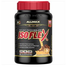 ALLMAX IsoFlex 올맥스 고흡수 웨이프로틴 분리 유청 단백질 BCAA EAA 필수아미노산 칼슘 철분 칼륨 함유 분말 파우더 초코 피넛버터맛 907g, 1개