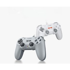 무선 듀얼 PC 호환 게임패드 모바일 콘솔 아케이드, 1개, 심플화이트, 기본 색상