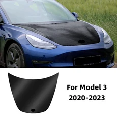 탄소 섬유 패턴 PPF 자동차 페인트 보호 엔진 필름 트림 Tesla Model 3 Y 2020-2023 Highland 2024 Juniper, 03 For Model Y Juniper, 01 For Tesla