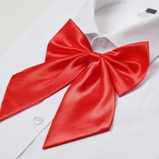 유니폼 리본 넥타이 레드 나비넥타이