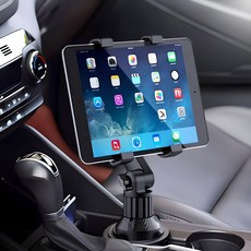 GMZ MOTORS Black Edition 車用杯架平板支架, 黑色, 1個