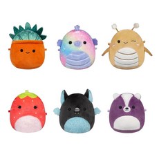 Squishmallows 오리지널 마이크로멜로 플러시 6팩 (그리어 에메랄드 슬론 온스 스칼렛 올더스), Squad 3