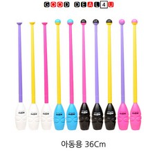 니스포 리듬체조 곤봉 멀티컬러 36Cm 아동용, 화이트퍼플