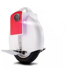 智能獨輪平衡車，輕巧便攜，智能平衡，LED燈安全夜行，長續航里程, 帶大燈彩燈+藍牙音響款白色+送輔助輪, 1個