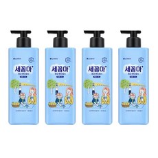 온더바디 세꼼마 사무실 학교 항균 손세정 젤타입 핸드워시 레몬 버베나향 480ml 4개