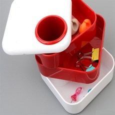 도도 파스텔 3단 펜꽂이 오거나이저, 사각