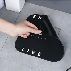 아르앤유 하수구 벌레 냄새 차단 실리콘 덮개 배수구 커버, 블랙, 1개