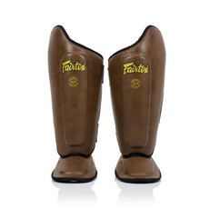 FAIRTEX SP8 棕色護脛 MMA 格鬥 自由搏擊 對打練習 泰拳, 棕色,XL, 1個