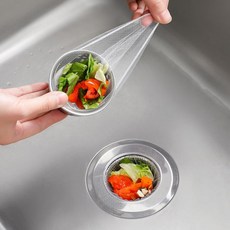200팩 주방 싱크대 스트레이너 메쉬 백 막힘 방지 일회용 배수 커버 필수품 필터 네트 대부분의 스트레이너4.0 x 4.0 인치에 맞습니다, 400
