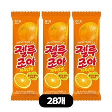 해태 튜브 아이스크림 젤루조아 감귤, 120ml, 28개