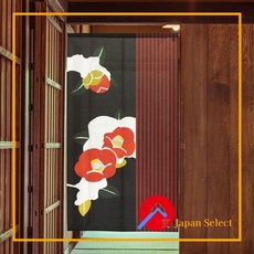 日本選品 日本製 雪山茶花 門簾, 「雪山茶花」門簾