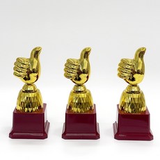 (무료인쇄) 엄지척트로피(대) 어린이 학원 스포츠 시상트로피, 엄지척트로피 대 (라벨지불포함)