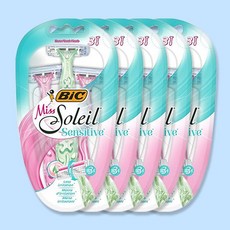빅 여성면도기 미스솔레일 센서티브 3개입 5세트 민감피부 바디 면도기 제모기, 빅 여성면도기 미스솔레일 센서티브 3개입 5세트 민감피, 3