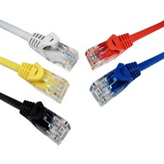 CAT.5E UTP 다이렉트 인터넷 공유기 랜 케이블 색상/길이선택, 옐로우, 3m, 1개