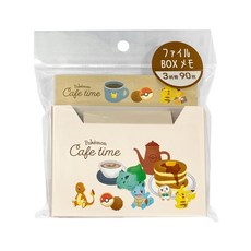 KAMIO JAPAN 寶可夢 Cafe time 盒裝便條紙, 1個