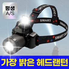 스마트덕 모션센서 헤드랜턴 C타입 충전식 LED 낚시 해루질 작업 등산용, 레드블랙, 1개