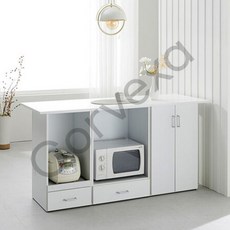 베요라 서랍 홈바 1600 2색 홈바식탁1600 아일랜드홈바 수납조리대 다용도주방수납장, 화이트