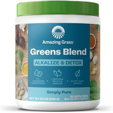 잔디 그린 슈퍼푸드 파우더: 소화 효소 프로바이오틱스가 함유된 파우더 스피룰리나 클로렐라 비트 뿌리 초콜릿 30인분, 1개