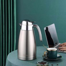 象業 316不銹鋼保溫壺 2300ml 智能顯溫款, 1個, 太空銀 不顯溫 ,2.3L象業好運壺 304內膽, 太空銀, 不顯溫, 2.3L