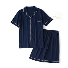 純棉睡衣套裝 寬鬆舒適居家服 夏季兩件式休閒睡衣
