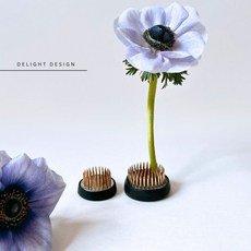 신주 원형침봉 수반 꽃화병 동양꽃꽂이 화훼장식기사 꽃꽃이 꽃자재 인테리어오브제 이케바나 센터피스 성전꽃꽂이, 1개, 단색