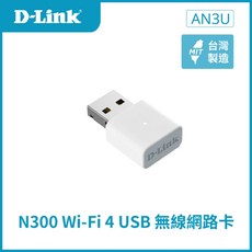 D-Link AN3U N300 Wi-Fi 4 無線網路卡, 1個