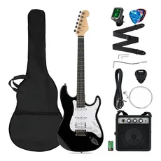 케이투엠 입문용 일렉 기타 블랙, 1개, 검은색, DJT001