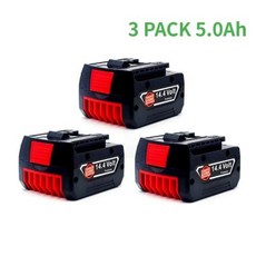 GBH GDR GSR DDS180 BAT614G KC 교체용 리튬 이온 배터리용 Bosch 전동 공구 14.4V 6.0Ah용 기존 충전식 배터리, 24 3 PACK 5.0Ah, 01 CHINA