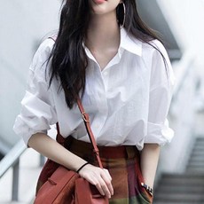 투니스 여성 레이지 스타일 캐주얼 긴소매 셔츠