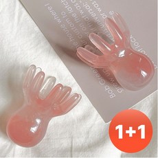 메디마켓 두피 마사지기 문어 괄사 대형, 핑크, 2개