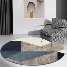 수입카페트 북유럽 거실 매트 원형 라운드 카펫 조명 럭셔리 장식 걸이식 의자 회전 러그 침실 드레서 클로크룸