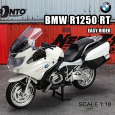MSZ 1:18 가와사키 닌자 H2R 스즈키 야마하 합금 다이캐스트 자동차 오토바이 모델 장난감 선물 제공 정적, 01 1-18 BMW R1250 RT