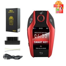 스마트키 유니버설 TK800 OBD 수정 된 스마트 LCD 키 BMW 메르세데스-벤츠 아우디 캐딜락 렉서스 랜드 로버 재규어 기아 닛산 도요타, Red Colour, French, 1개