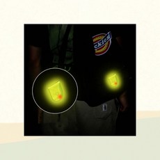 야간주행용 안전클립 자석부착 경고등 자전거반사판 휴대용 점멸등, 1개, 1cl1 02LED안전클립-형광
