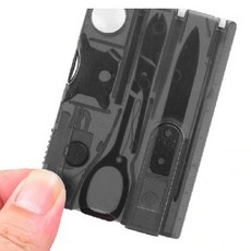 카드형 캠핑용 멀티툴 생존 비상용 멀티툴 나이프 다용도 낚시용 등산용, 1개, 상세페이지 참조