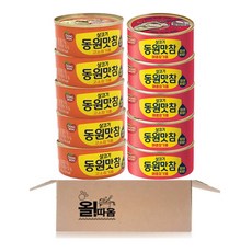 동원 맛참 2종 10입 기획세트 고소참기름 참치 5개+매콤참기름 참치 5개, 1세트, 900g