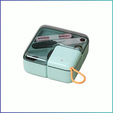 경량 럭셔리 실봉납 케이스 다기능 가정용 캐리어 재봉도구 수납함 휴대용 미니패키지/내구성/수납공간절약/차량용&BAG실내 소품 보관 상자, 라이트카키