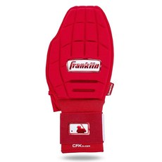 Franklin Sports MLB 야구 + 소프트볼 슬라이딩 장갑 - CFX PRT 청소년 보호 베이스러닝 왼손 오른손 러닝용 손 손목 보호대 레드 원 사이즈 132032 7, 레드 Franklin Sports 132032 727
