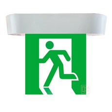 리더스테크 피난구유도등 천정형 소형 국산정품, 1개, 단면)무방향