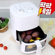 레이나 에어프라이어 W8135 화이트 가정용 3.5L 투명확인창, RAF-W8135 레이나, 화이트투명창