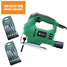 toolcon 직소기 직쏘기 전기톱 절단기 톱날10종 포함구성 TJ-400W + TJ-5P, 1세트