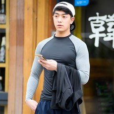 남성 래쉬가드 비치웨어 솔리드 티셔츠 레시가드 sot*530LV