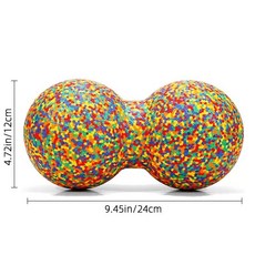 EPP 땅콩 마사지 근막 스트레칭 요가 볼 근육 이완, 1개, 24 x 12cm 링 카모플라주
