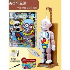 복불복 퍼즐 크 인체모형 보드게임 키덜트, 마네킹 충전식+페널티