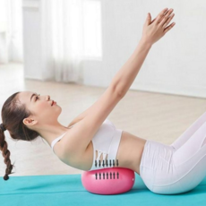 요가볼 척추교정 마사지롤러 테스 운동기구 홈트레이닝 체형관리 스트레칭, 미니짐볼 핑크