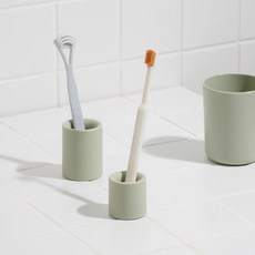 JAJU 실리콘 원형 칫솔꽂이 민트 528350